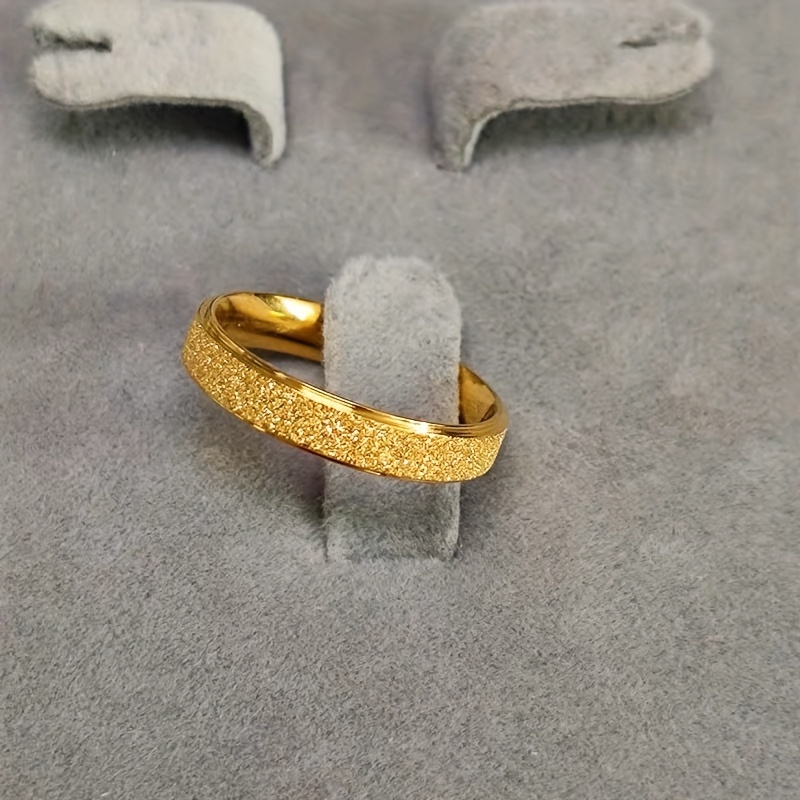 4mm Frosted Wedding Ring